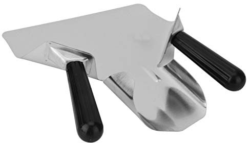 Fiacvrs French Fries Shove-l Home Popcorn Scoop Stainless Steel Potato Chip Bagger Scooper(size:Double Handle)