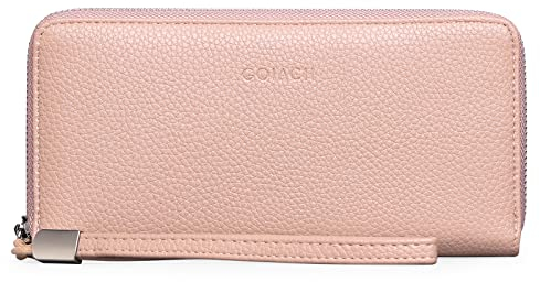 GOIACII Geldbörsen Damen Große Kapazität Lange Portemonnaie Gross Karteninhaber Geldbörse für Frauen mit RFID-Blockierung und Abnehmbare Handgelenk