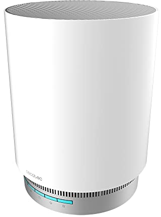 Cecotec Purificador de Aire Bajo Consumo TotalPure 1400 Style. Potencia 16 W, 130 CADR, 3 Etapas de filtrado, Temporizador, Motor DC, 3 Velocidades y Cobertura de 40 m3