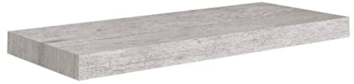 vidaXL Scaffale a Parete Grigio Cemento 60x23,5x3,8 cm in MDF