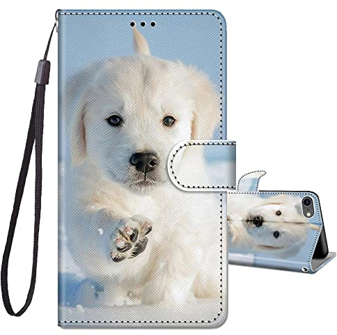 JRIANY Coque pour iPhone 8 / iPhone 7 / iPhone SE 2020 & 2022, Etui Portefeuille Antichoc Housse Protection avec Motif, [Fonction Support] [Porte Carte] PU Cuir à Rabat Coque pour iPhone 7/8 - Chien