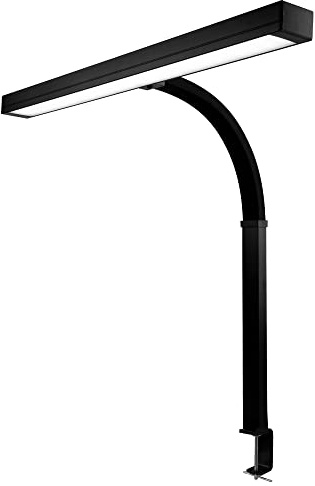 Neatfi 3,000 Lumens LED Flex Desk Lamp with Clamp, 80CM Wide, Dimmable, Lighting Memory Function, 5 Brightness Levels & 5 Adjustable Light Modes, 30W Monitor Light for Home & Office (Black)