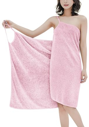 Faxianther Damen Badetücher 70 x 150CM Microfaser Handtücher Größe Badetücher Saunatuch Schnelltrocknend Weiche Saugfähig Bademantel Duschtücher Saunamantel Tragbares Bademantel