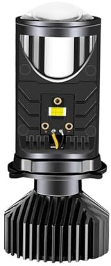 KYPSZQPSH H4/9003/HB2 Hi/Lo Proyector LED 400000LM 950W Bombillas for Faros Delanteros de automóvil Proyector de Lentes Bi LED H4 Mini proyector Lente Proyector de Faros LHD 12V 24V (Color : Left-Han
