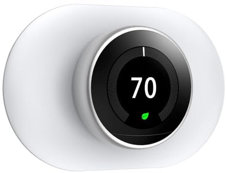 Betensh Wall Plate Cover Trim Kit for Google Nest Thermostat - Conceals Defects, Easy to Install - Compatible with Google Nest Thermostat 1st/2nd/3rd Generation