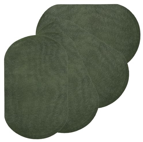 PATIKIL 4 toppe da stirare da 11 x 18 cm, in velluto, autoadesive, per vestiti, pantaloni, camicie, giacche e decorazioni, colore verde