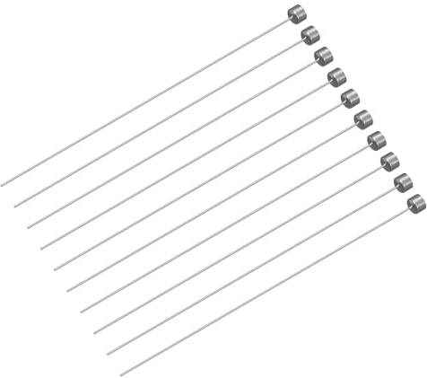 QUARKZMAN Pasadores Expulsores Rectos, 1mm (0.04) de Diámetro. Punzón Redondo de Acero 65Mn de 100mm (3.94) de Largo para Mantenimiento Mecánico 20 Piezas