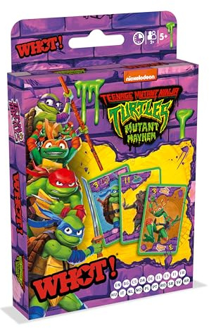 Winning Moves Whot! Teenage Mutant Ninja Turtles – kortspel, familjespel, matcha kort