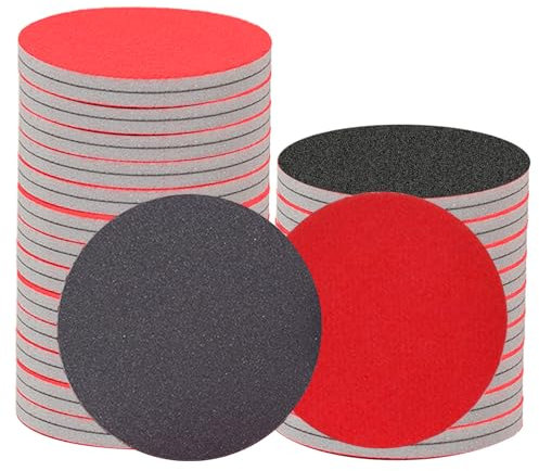 YFLeomry 24 Stück Schleifschwamm Set,180-4000 Körnung Schleifschwämme Holz Rund Schleifpad Weiches Schleifpads Wiederverwendbare Schleifpad für Holz,Trockenbau,Metall,Farbe, Autokarosseriereparatur
