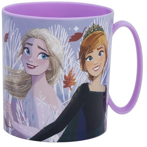 Stor La Reine des Neiges Tasse en plastique réutilisable pour micro-ondes 390 ml
