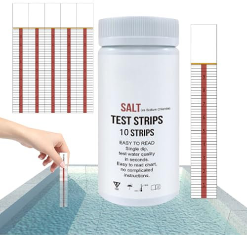 Kit De Prueba De Calidad Del Agua: Tiras De Detección De Agua Salada Para Piscinas, Bañeras De Hidromasaje, Spas-herramienta De Prueba De Agua Multipropósito Para Mantenimiento Preciso De La Piscina Y