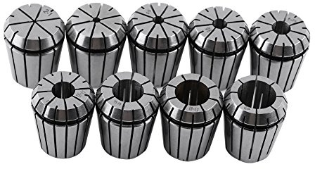 ER32 Collet Set 2-20mm 9pcs CNC Spring Collet Chuck fit for Milling Lathe Tool Engraving Machine with Protective Container