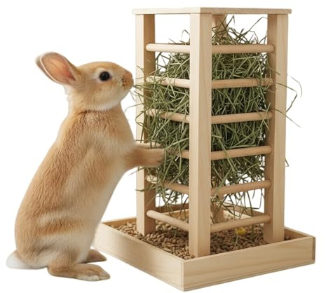 Mangiatoia Per Fieno Per Conigli,Contenitore Per Cibo In Legno Per Animali Piccoli | Alimentatori Per Conigli Per Gabbie,Per Piccoli Animali Domestici Furetti Scoiattoli Cincillà Criceti Ricci