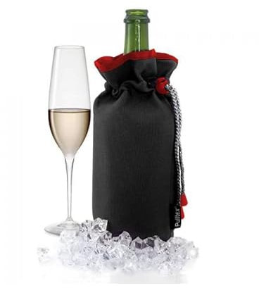 Pulltex – Champagne Cooler Bag Monza – Sac rafraichisseur Champagne/mousseux – Noir & Rouge