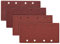 Navaris 25x papier de verre - Abrasif ponceuse vibrante - Feuilles abrasives collantes avec crochet et scratch - Grain P 40/60/80/100-93 x 187 mm