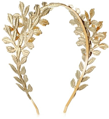 Frcolor Bridal Stirnband Golden Leaf Barock Kopfschmuck Vintage Bridal Zubehör