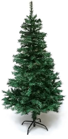 LA BOUTIQUE DE NOËL Sapin de Noel Artificiel, Sapin de Noel Realiste, 452 Branches - Sapin Artificiel, Pieds et Gants Inclus - Arbre de Noel, Premium en PVC Ignifugé - 150 cm - Vert