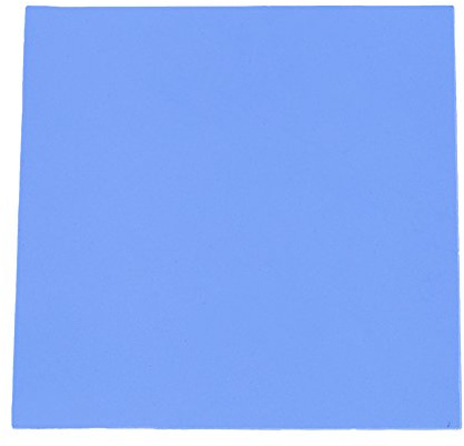 1 Pcs Thermal Pad 100x100x2mm CPU Conductive Silicone Pad Efficace Thermal Conductivity Soft Safe(Bleu)