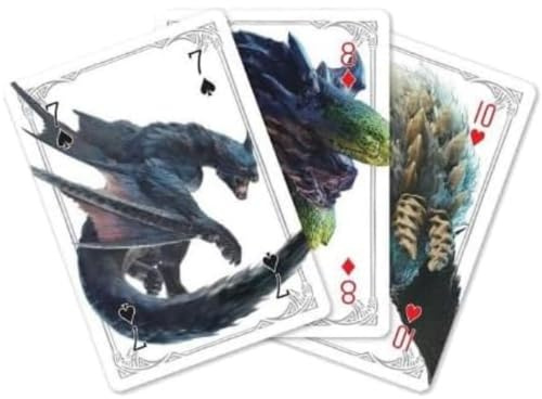 SAKAMI - Monster Hunter - World Ice - 52 Spielkarten - Poker, Kartenspiel, Deck, Playing Cards - original & lizensiert