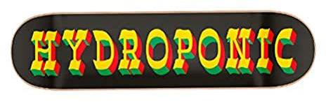 Hydroponic West Skateboard Deck Black-Rasta 8.125