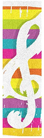 LDIYEU Musik Buntes Musical Skateboard Griptape rutschfest Selbstklebend Longboard Griptapes Aufkleber Griffband 33X 9(1pcs)