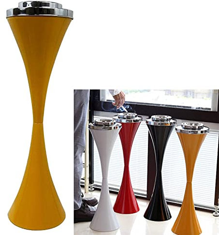 Cendrier Exterieur Sur Pied Anti Vent, Cendrier Sur Pied Pour Intérieur Et Extérieur, Réglable En Hauteur Et Incassable, Avec Base Antidérapante Pour Extérieur, Maison, Bureau, Facile à Nettoyer