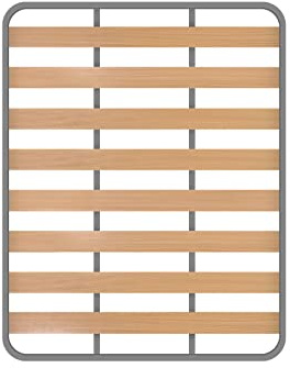 Somier Hades Sin Patas | Estructura de Madera y Estructura de Tubos de Acero | Ideal para Dormitorio y Habitación de tu Hogar | Medidas: 135 x 180 cm