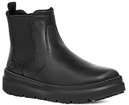 UGG Stivali Chelsea Burleigh Uomo, Pelle nera, 44 EU