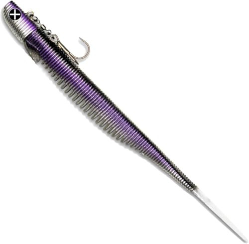 Monkey Lures Stalking Lui 25 cm - Vertikal Angeln Köder - Zander Gummifisch, Zander Angeln, Zanderköder, Vertikalangeln, Kunstköder zum Raubfischangeln, Angelköder