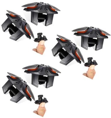UKCOCO 3sätze Mobile Gaming Controller Mit Triggern Und Ergonomischen Handschuhen Präzise Steuerung Für Shooter-spiele Smartphones Inklusive Stabiler Verbindung Und Displayschutz