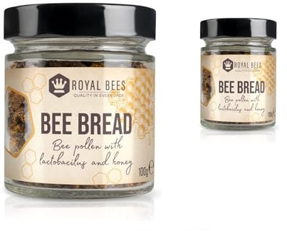 Bienenbrot 200g -Gepresster Bienenpollen mit Lactobacillus und Honig für Immunsystem stärken, Perga Honigbrot Bienenbrot Kaufen, Bienenbrot zum essen durch Milchsäuregärung&Honig konserviert