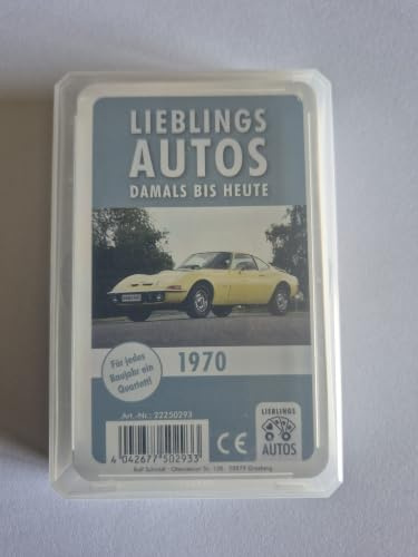 Lieblings Autos Auto Quartett 1970 Baujahr Geburtsjahr 56. Geburtstag Geschenk Spielkarten Neu