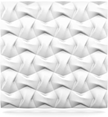 Deccart - Panneaux Muraux 60x60 cm - Panneau mural 3D Décoratif en EPS-Polystyrène - Plaque murale decorative - Décoration murale - Relief texturé - Wall Panel - Deco Mur - Noeud - 6 pièce - 2,16m²