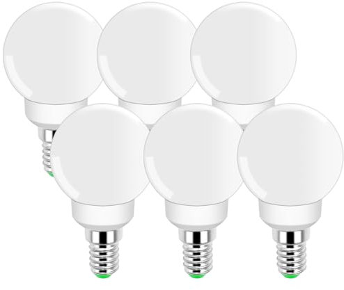 JINLONTA E14 LED Glühbirne 3000K Warmweiss Ersatz 40W Halogenlampen,E14 400LM 4W Lampen 230V Birne 6 Stück [MEHRWEG]