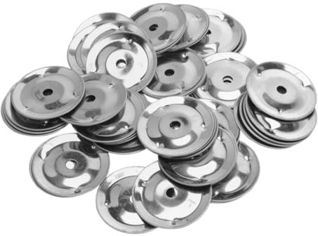 UPKOCH 100stücke Edelstahl Percussion Zubehör Tambourine Bell Ringe Für Schlagzeug Mit Einzigartigem Und Breiter Kompatibilität Für Partys Und Musikalische Bildung
