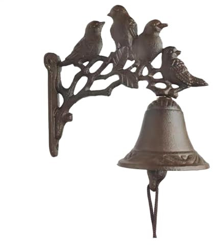 Vintage Türklingel – Türglocke, Vogel-Türklingel, Türklingel, Bauernhaus- | Türklingel Aus Gusseisen, Wandklingel Für Den Außenbereich, Dekorative Wandtürklingel Für Wohnungen Und Arbeitsplätze