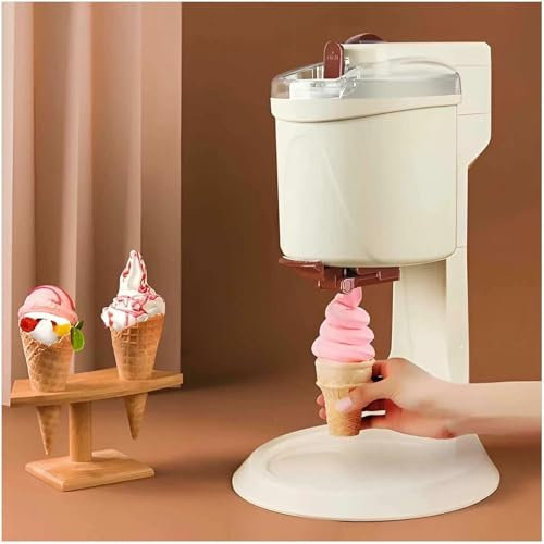 BGVYFXEZ Gelatiere, Mini Macchina per Gelato Soft-Serve Completamente Automatica, Macchina del Gelato a casa, Macchina per Gelati elettrici