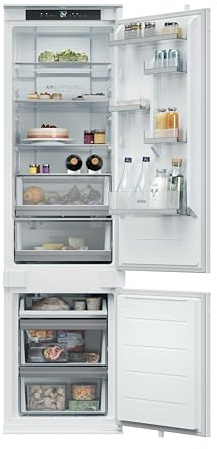 Haier Series 2 Integrated Fridge Freezer, 284L, White, E Class | Total No Frost, Humidity Zone, Air Surround, hOn App, 54x55x193.5cm, HBQW5519EK-UK