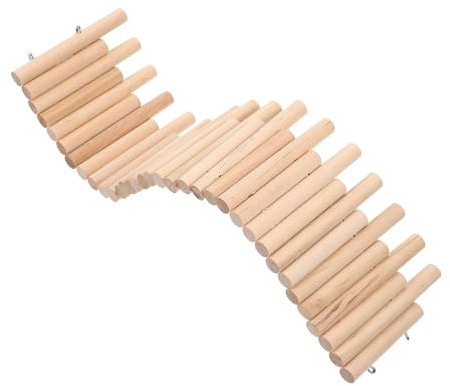 BESPORTBLE Échelle à Hamster en Bois pour Exercice et Escalade, Barrière Décorative Sécurisée pour Rongeurs, Accessoire de Cage Intérieure pour Hamsters et Hérissons