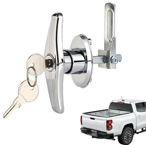 Cerradura de puerta de camping-Car - de zinc de alta seguridad con llaves | Cerradura para puerta de furgoneta equipada | Para autocaravana, furgoneta, entrada, interior, exterior,