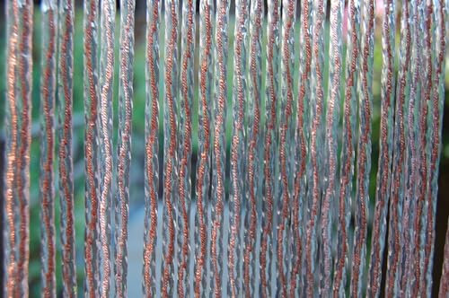 La Tenda Türvorhang Merano 1 Raumteiler Streifenvorhang Insekten Fliegenvorhang transparent braun, Maße Vorhang:100 x 230 cm