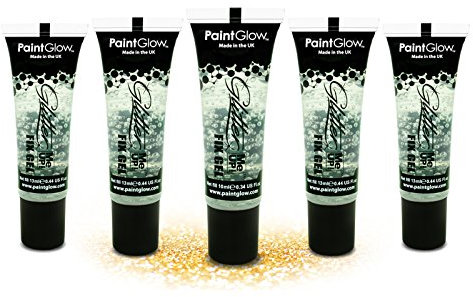 Fix Gel Set of 5 Fixation Gel for Chunky Glitter Glitter Glue from PaintGlow