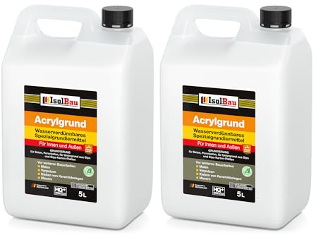 Isolbau Acryl-Grund - 10 L Wasserverdünnbares Grundiermittel für eine professionelle Grundierung Innen & Außen