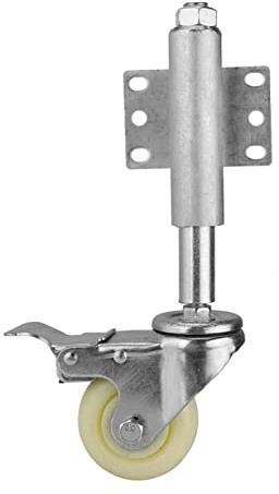 FTVOGUE 3 Gate Wheel Adjusting Height Spring Loaded Swivel Caster 110lbs Load Capacity