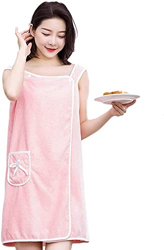 Damen Saunakilt Bademäntel für Spa Dusche Verstellbare Robe mit Tasche 80 * 140CM Saunasarong Saunatuch Baumwolle Sarong Kilt Bequeme Home Wear Nachtwäsche