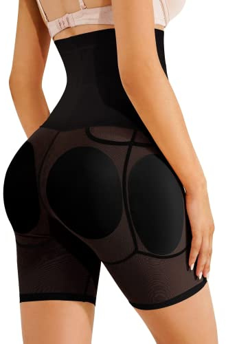 Bingrong Culotte Gainante Femme Push Up Culotte Sculptante Taille Haute Gainante Minceur Gaine Amincissante Ventre Plat Culotte Remonte Fesse Invisible Panty Efficace sous-vêtements (M, Noir)