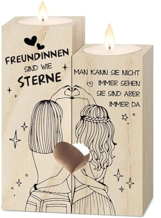 Geschenke für Freundin, Beste Freundin Kerzenständer | Freundinnen Geschenkideen, Geschenke Weihnachten für Frauen, Geburtstagsgeschenk für Freundin, Freundschaft Geschenk