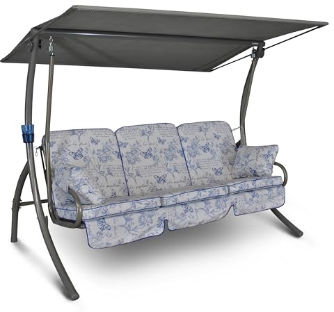 ANGERER Hollywoodschaukel Primero beige-blau Schmetterling