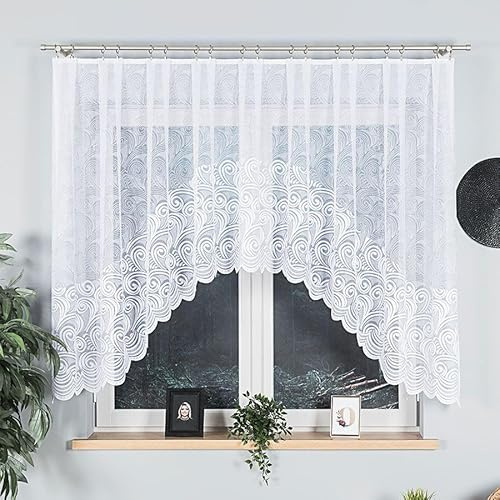 Gardine Kinga Fertiggardine Jacquard Kräuselband (300x140cm)