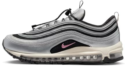 NIKE Air Max 97 FD0800 - Scarpe da ginnastica da donna, alla moda, colore: Nero/Argento metallizzato/Marrone Orewood chiaro/Desert Berry 001, misura 39